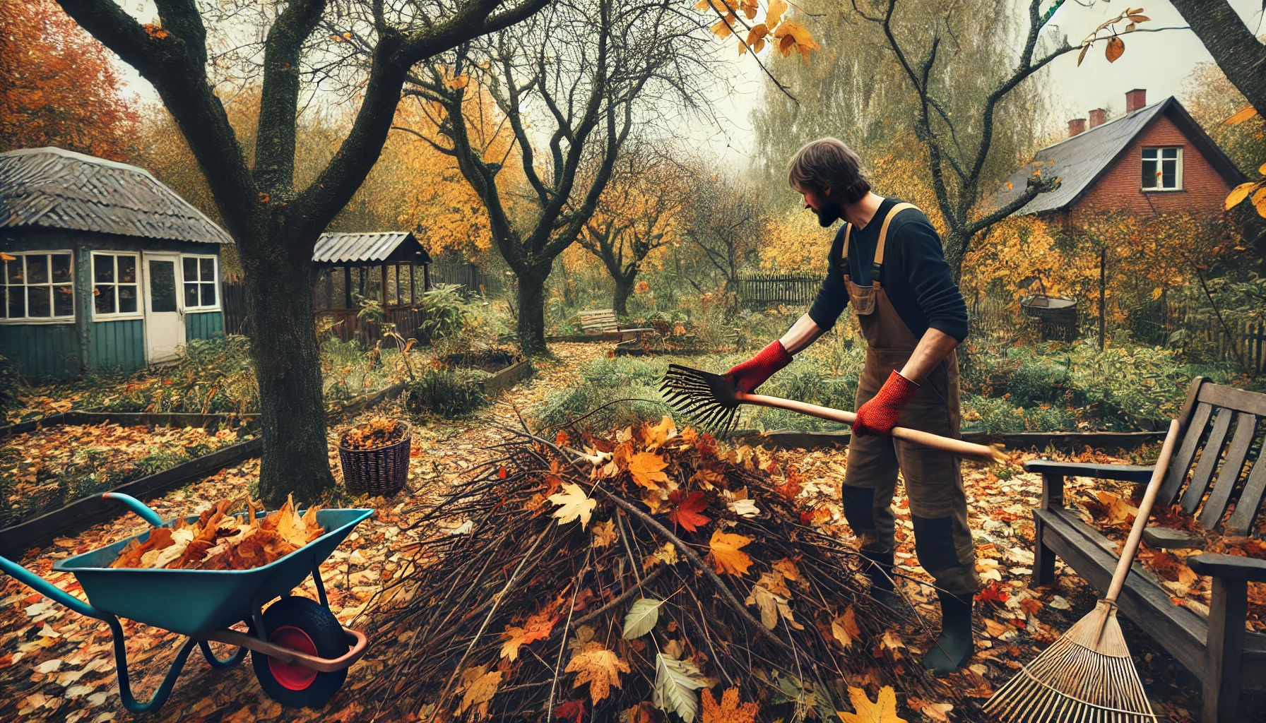 DALL·E_2024-10-25_00.47.13_-_A_gardener_is_collecting_fallen_leaves_and_branches_in_an_autumn_garden._The_scene_shows_trees_with_some_yellow_and_red_leaves_still_on_the_branches,_.png