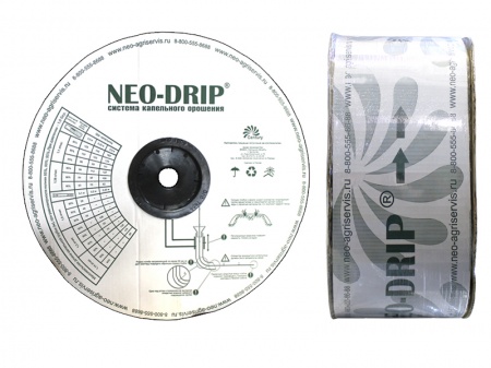 капельная лента neo-drip (толщина 8 mils), шаг 15 см, вылив 0,75 л/ч - 2050 м