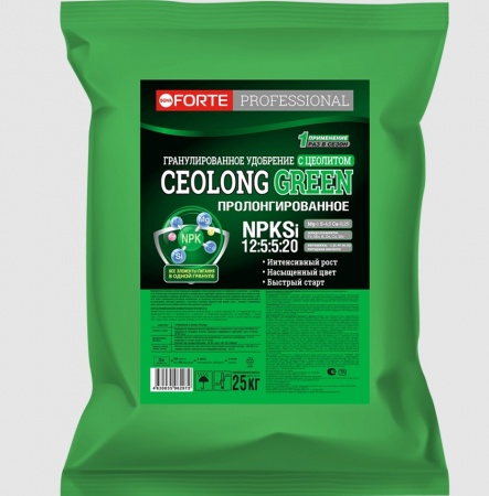 CEOLONG GREEN гранулированное удобрение, Bona Forte, Гарден, 25 кг